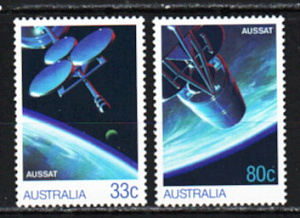 Австралия, 1985, Космос, Спутники, 2 марки